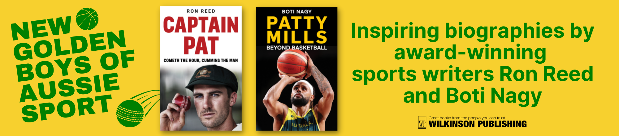 Wilkinson Publishing lower banner_Captain Pat and Patty Mills